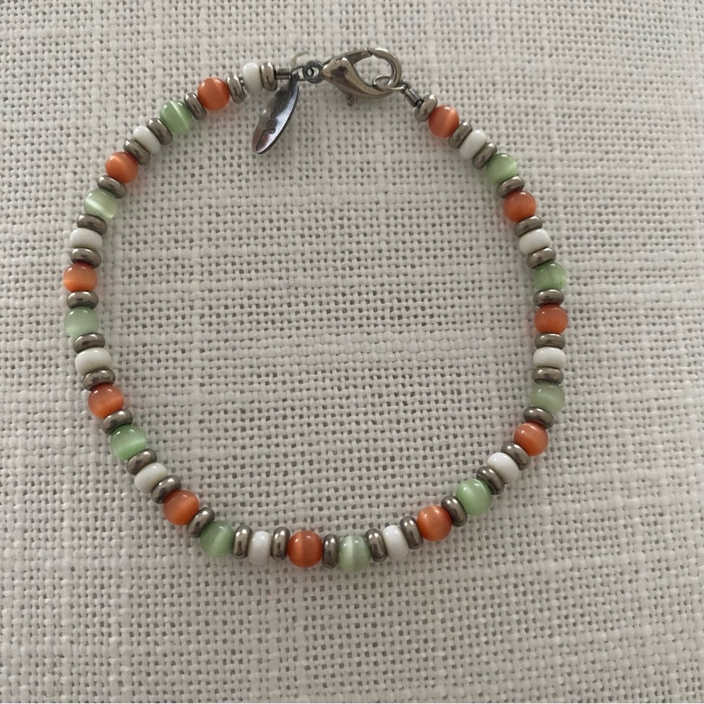 Vintage Booka Multi Color Beaded Navajo Pearl Bracelet